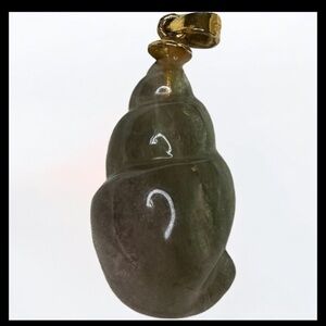 Jade snail 🐌 rare find 925  vintage only pendant for sale